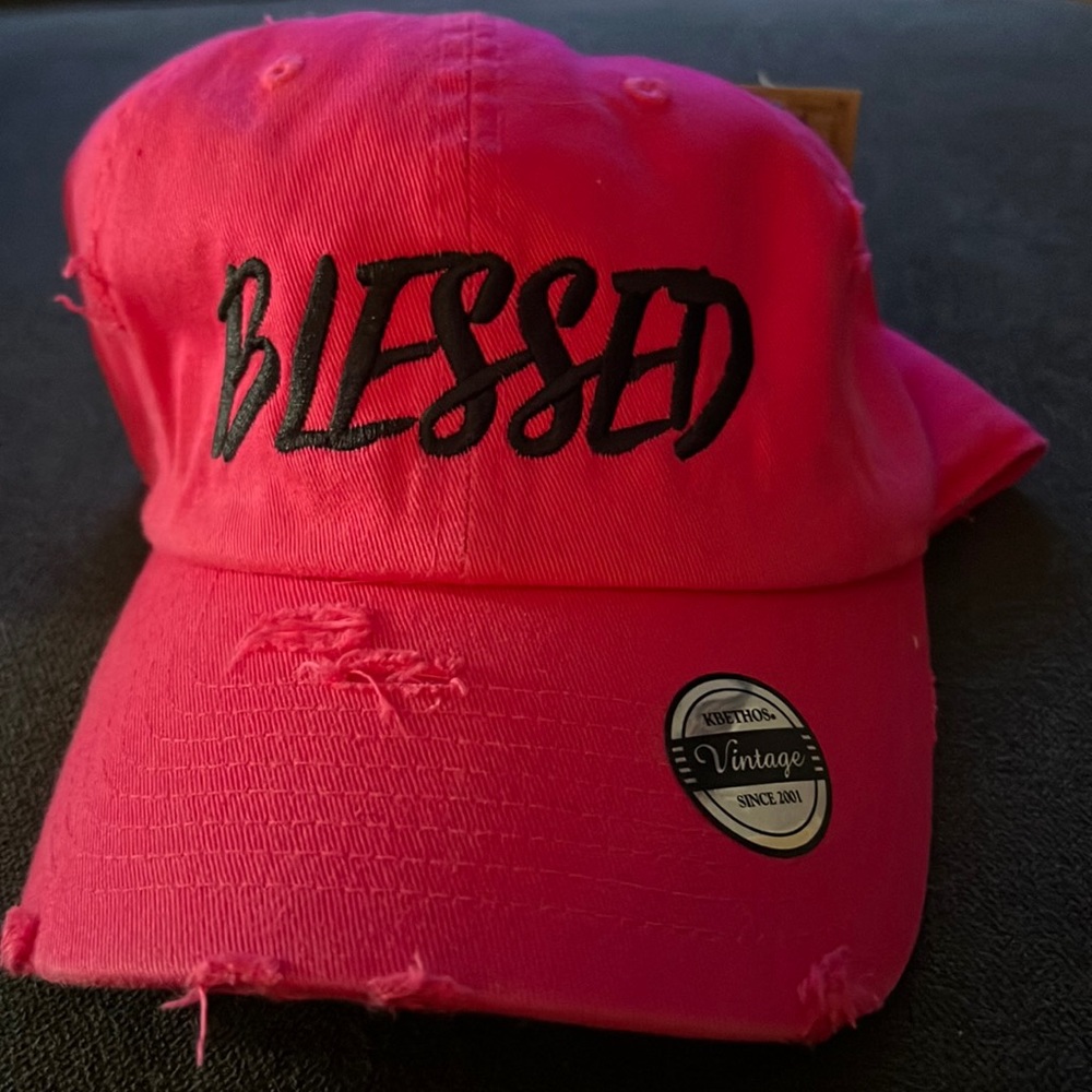 Blessed pink woman dad hat
